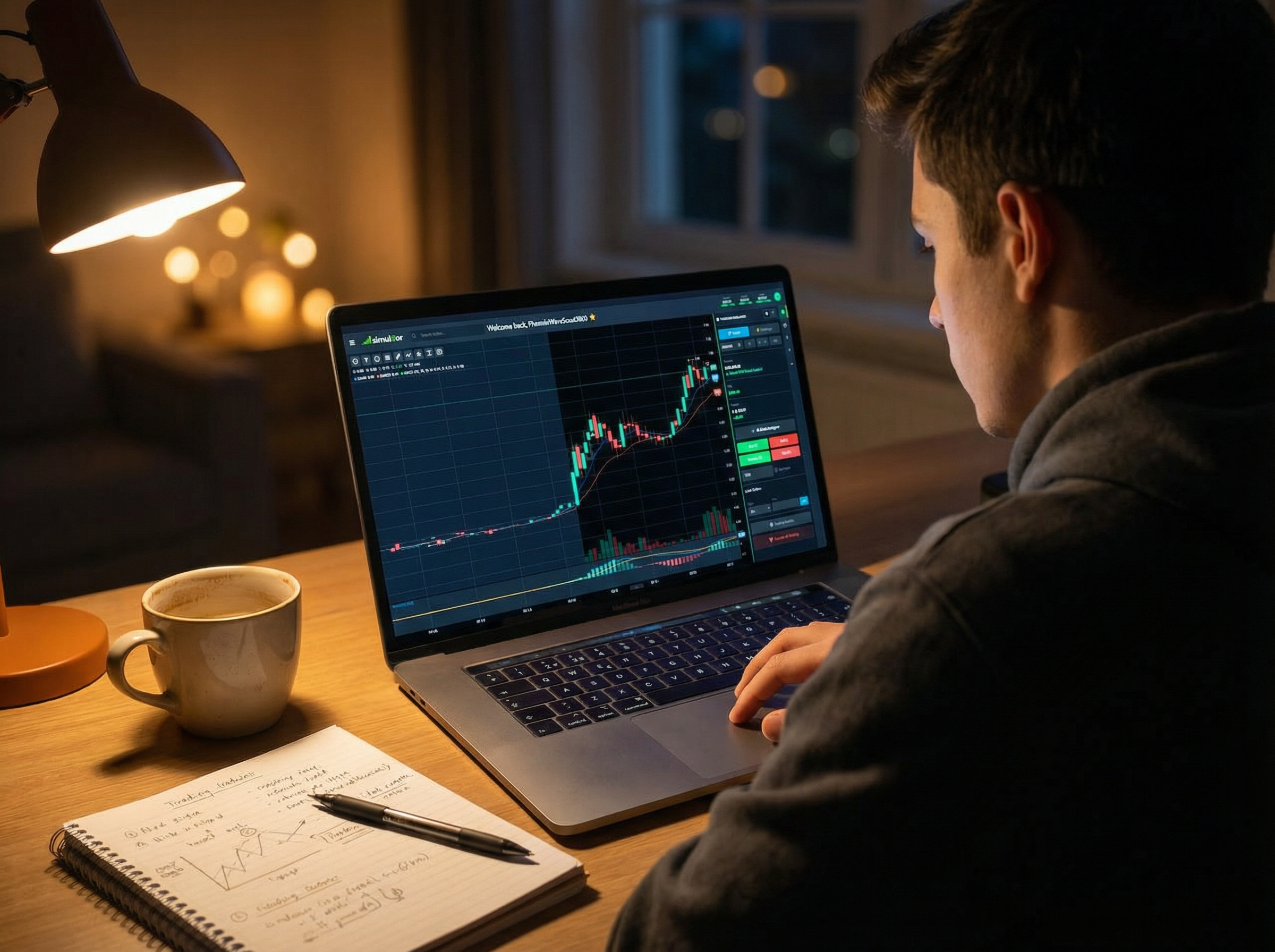 Aspiring trader using simul8or